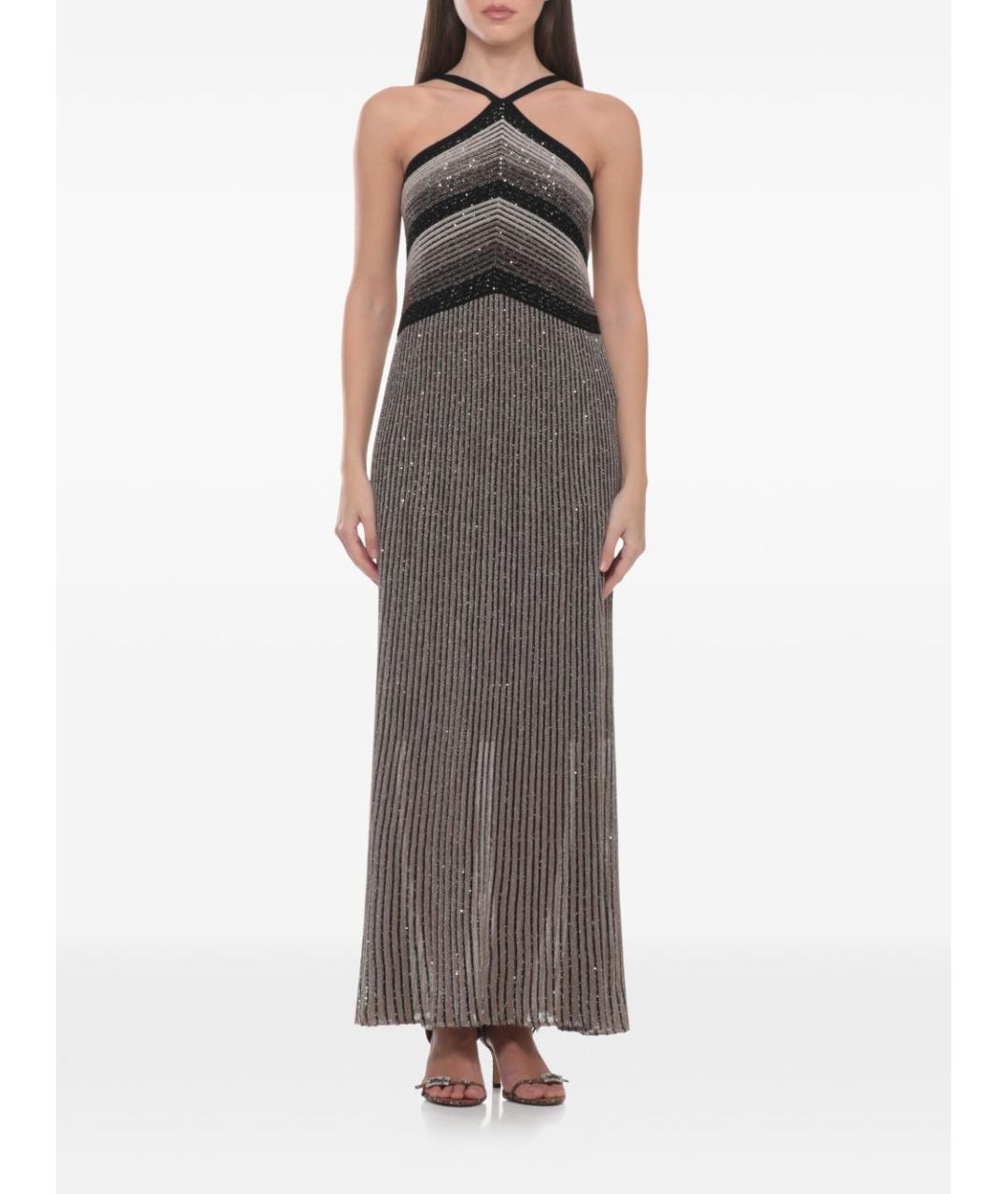 D.EXTERIOR Черное вискозное повседневное платье, фото 4