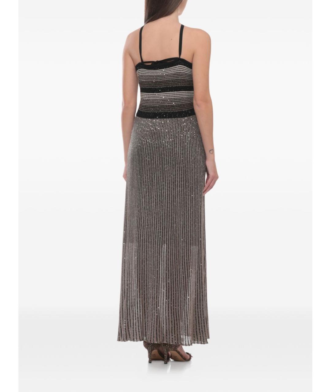 D.EXTERIOR Черное вискозное повседневное платье, фото 5