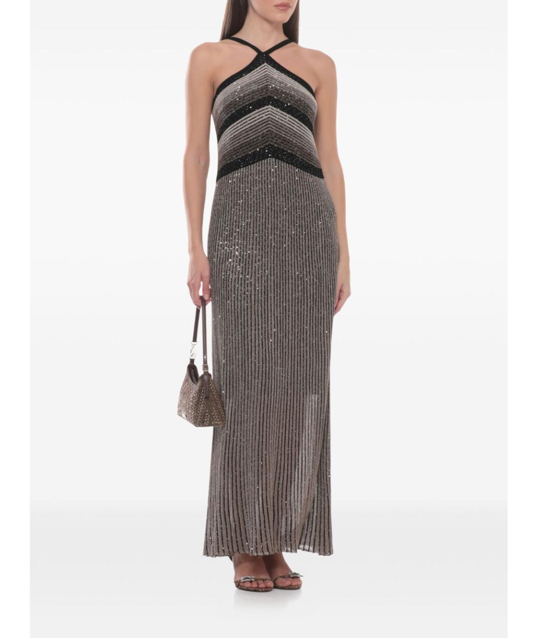 D.EXTERIOR Черное вискозное повседневное платье, фото 3