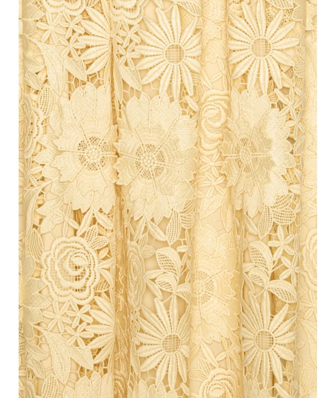 ROTATE Желтое полиэстеровое повседневное платье, фото 4