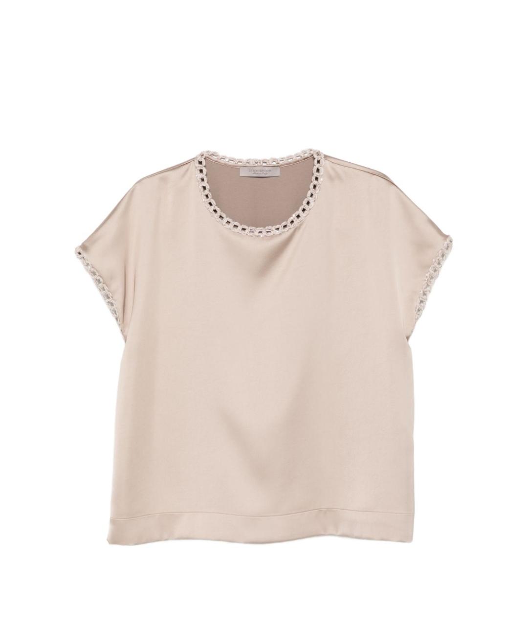 D.EXTERIOR Бежевая полиэстеровая майка, фото 1