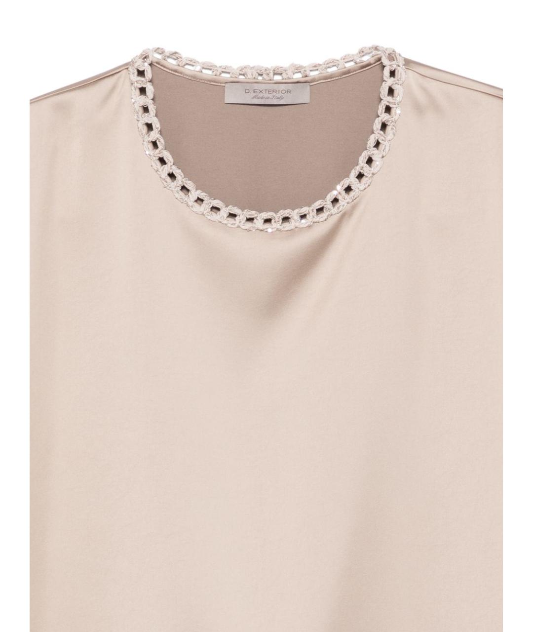 D.EXTERIOR Бежевая полиэстеровая майка, фото 3