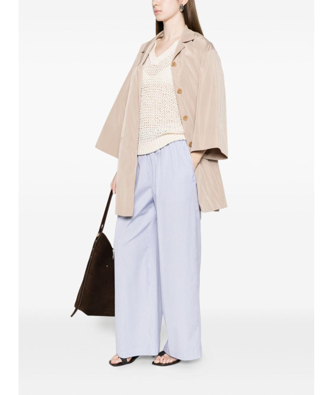 ASPESI Бежевый полиэстеровый тренч/плащ, фото 5