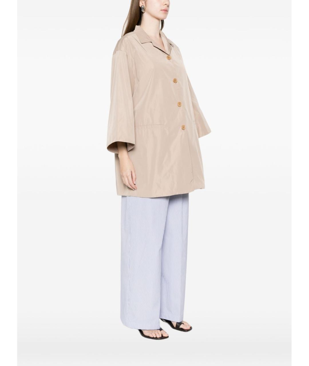 ASPESI Бежевый полиэстеровый тренч/плащ, фото 2