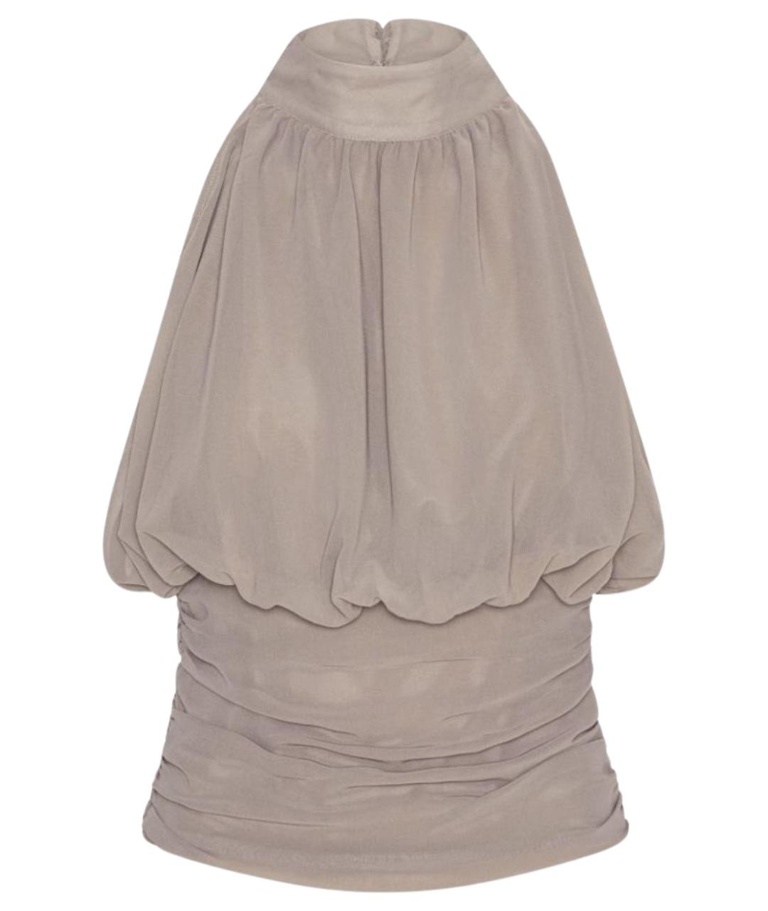 ROTATE Бежевая полиэстеровая блузы, фото 1