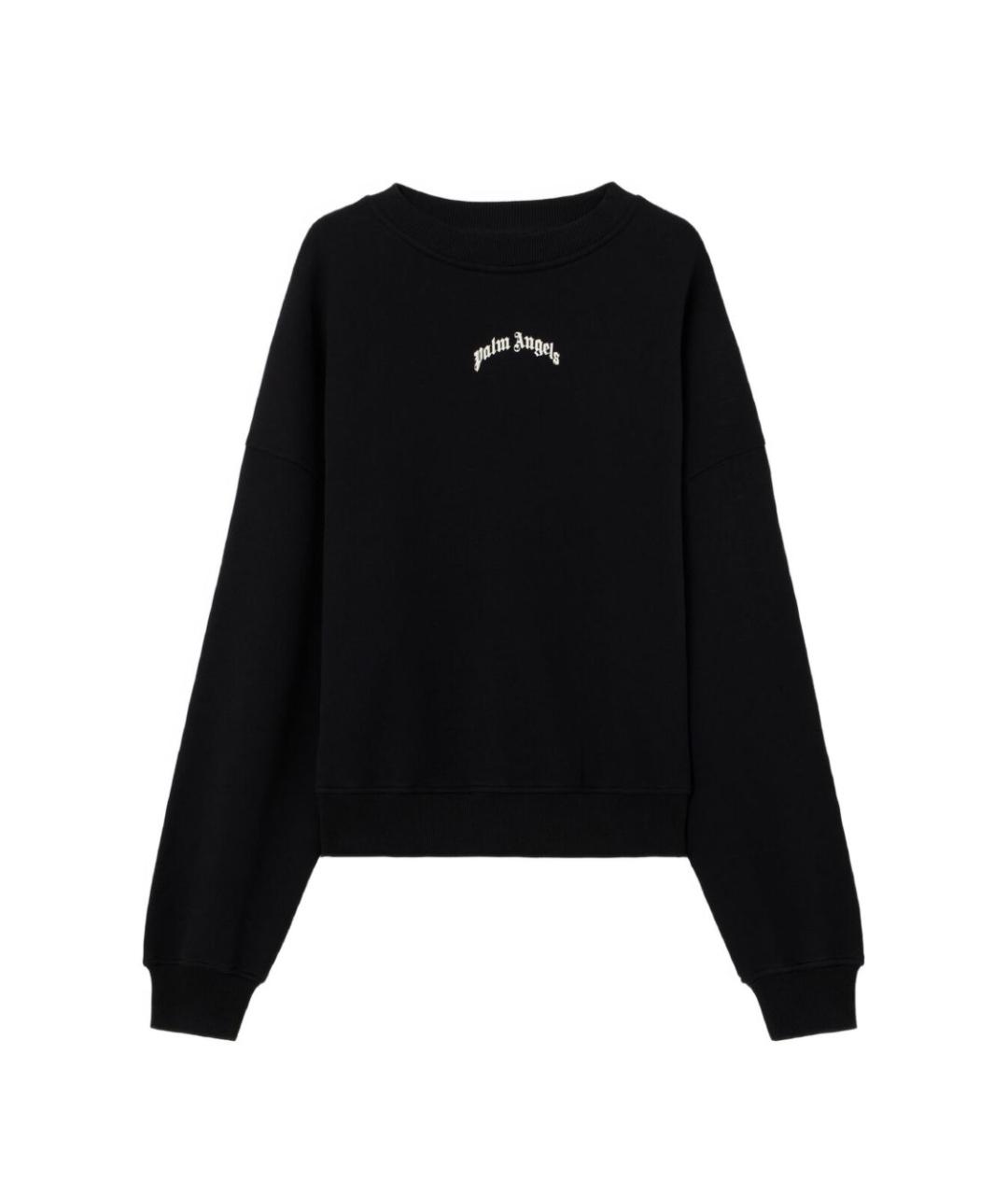 PALM ANGELS Черный хлопковый джемпер / свитер, фото 1