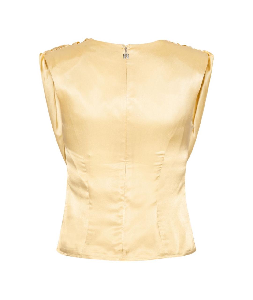 ROTATE Золотая полиэстеровая майка, фото 3