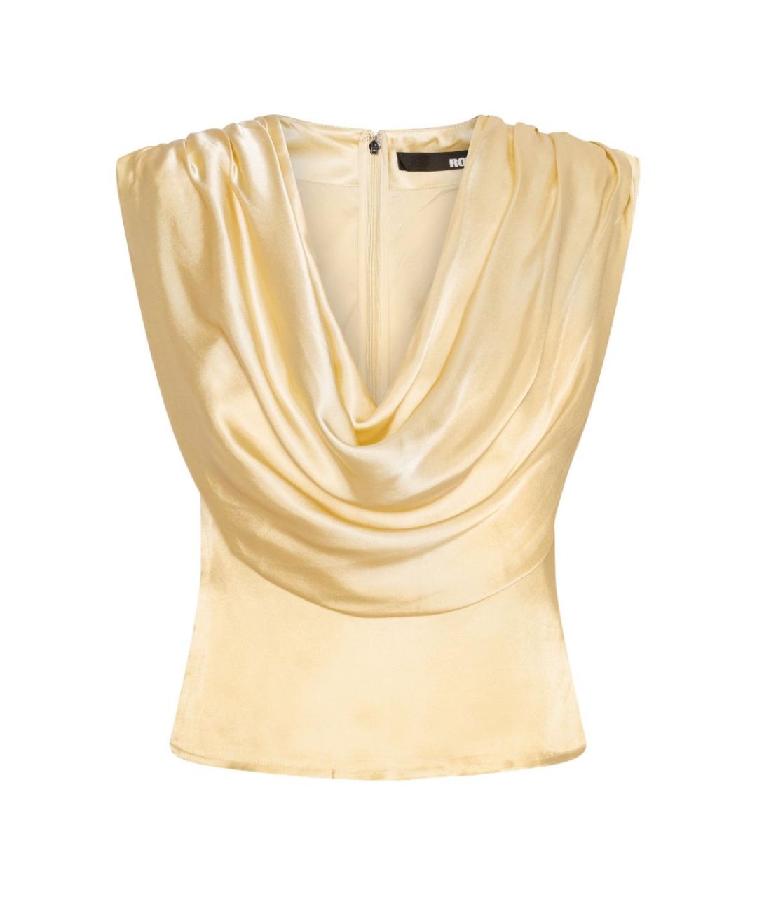 ROTATE Золотая полиэстеровая майка, фото 1