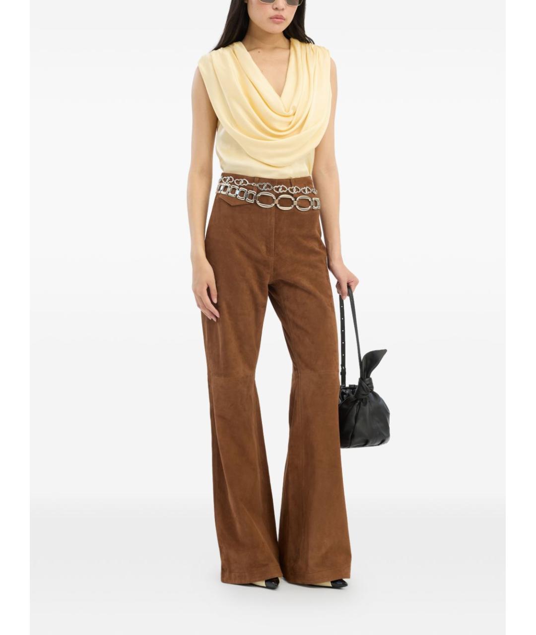 ROTATE Золотая полиэстеровая майка, фото 2