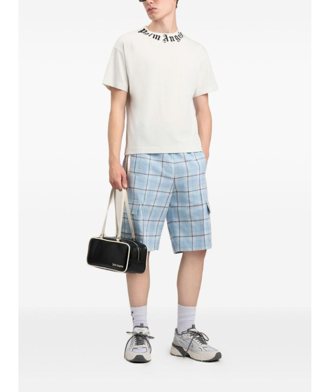 PALM ANGELS Белая хлопковая футболка, фото 3