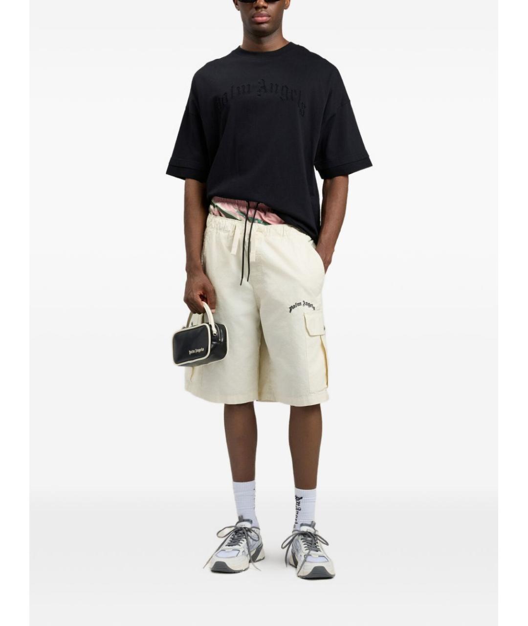 PALM ANGELS Черная хлопковая футболка, фото 4