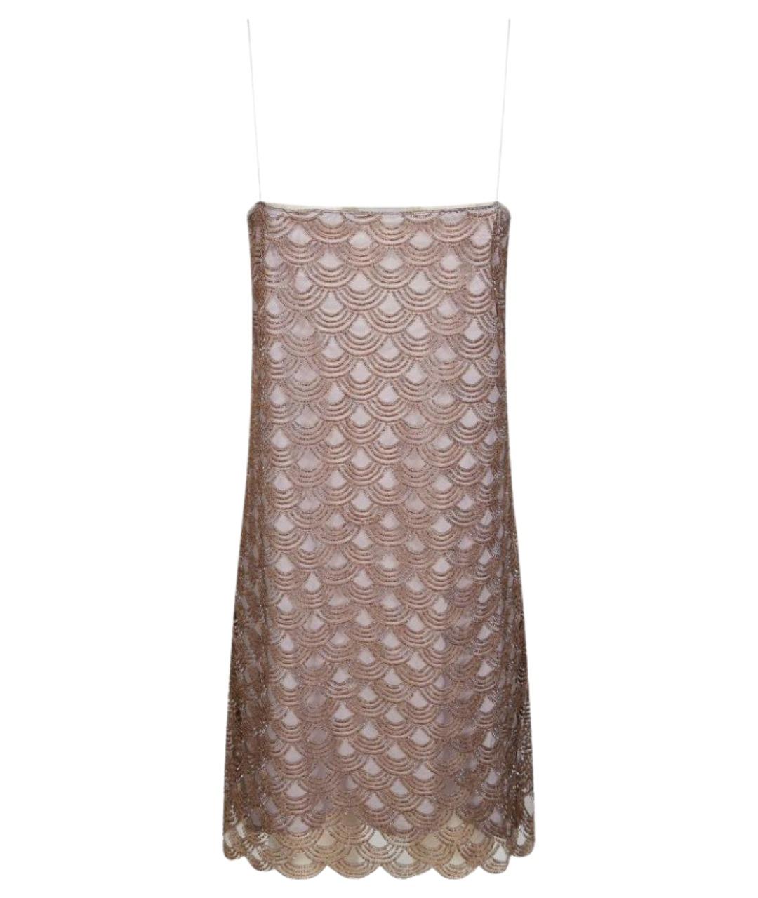 ROTATE Серое полиэстеровое повседневное платье, фото 1