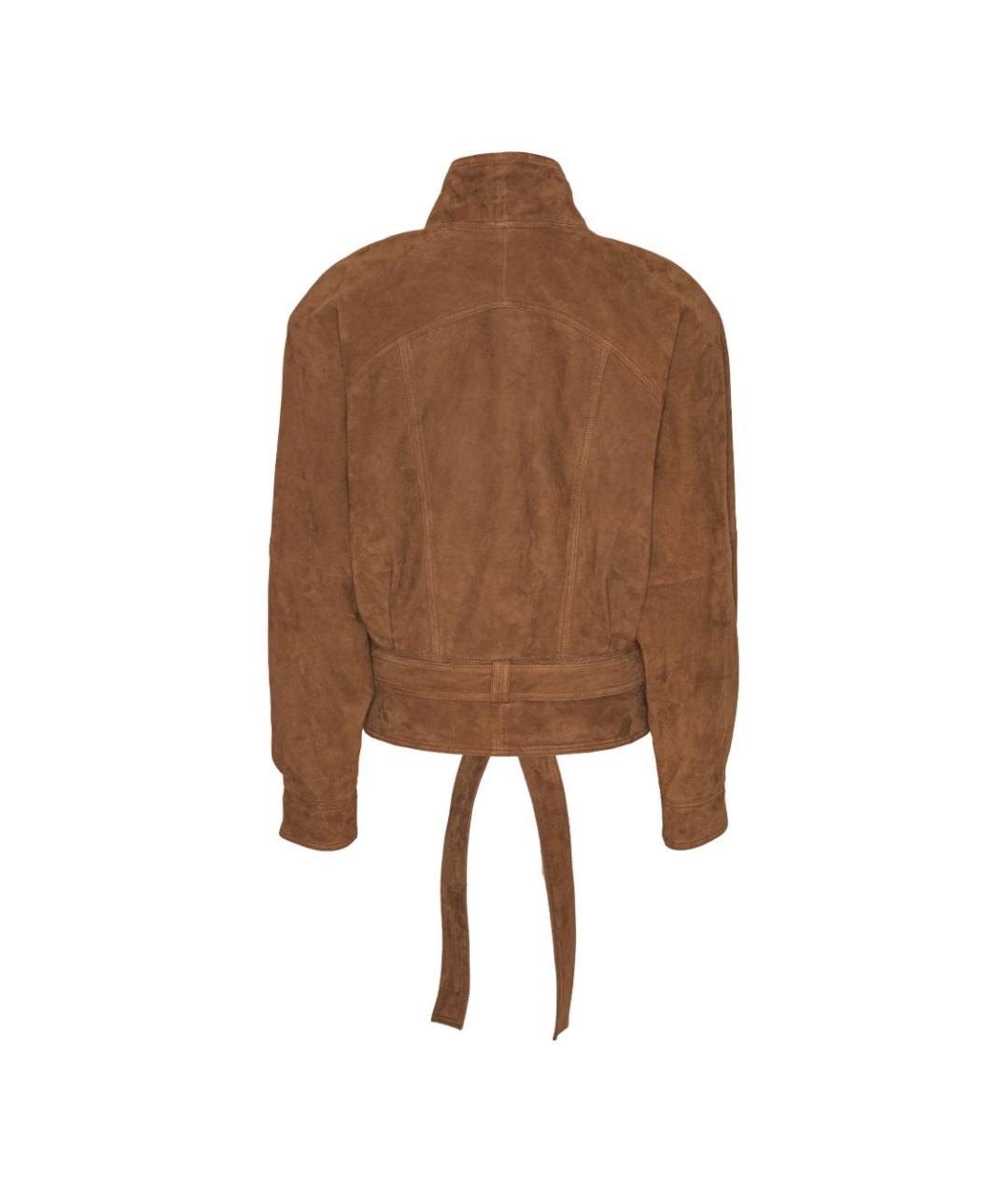 ROTATE Коричневая замшевая куртка, фото 6