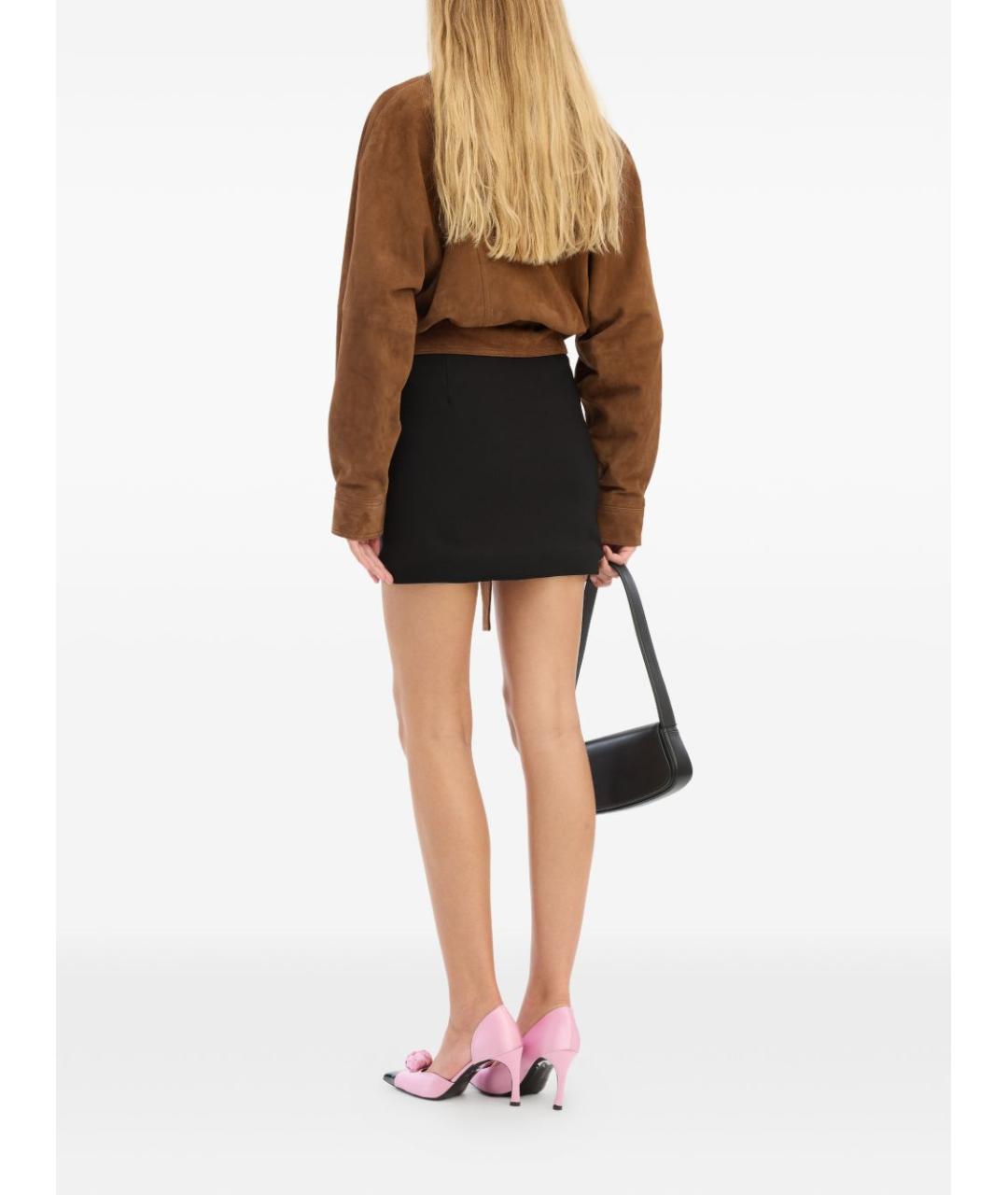 ROTATE Коричневая замшевая куртка, фото 3