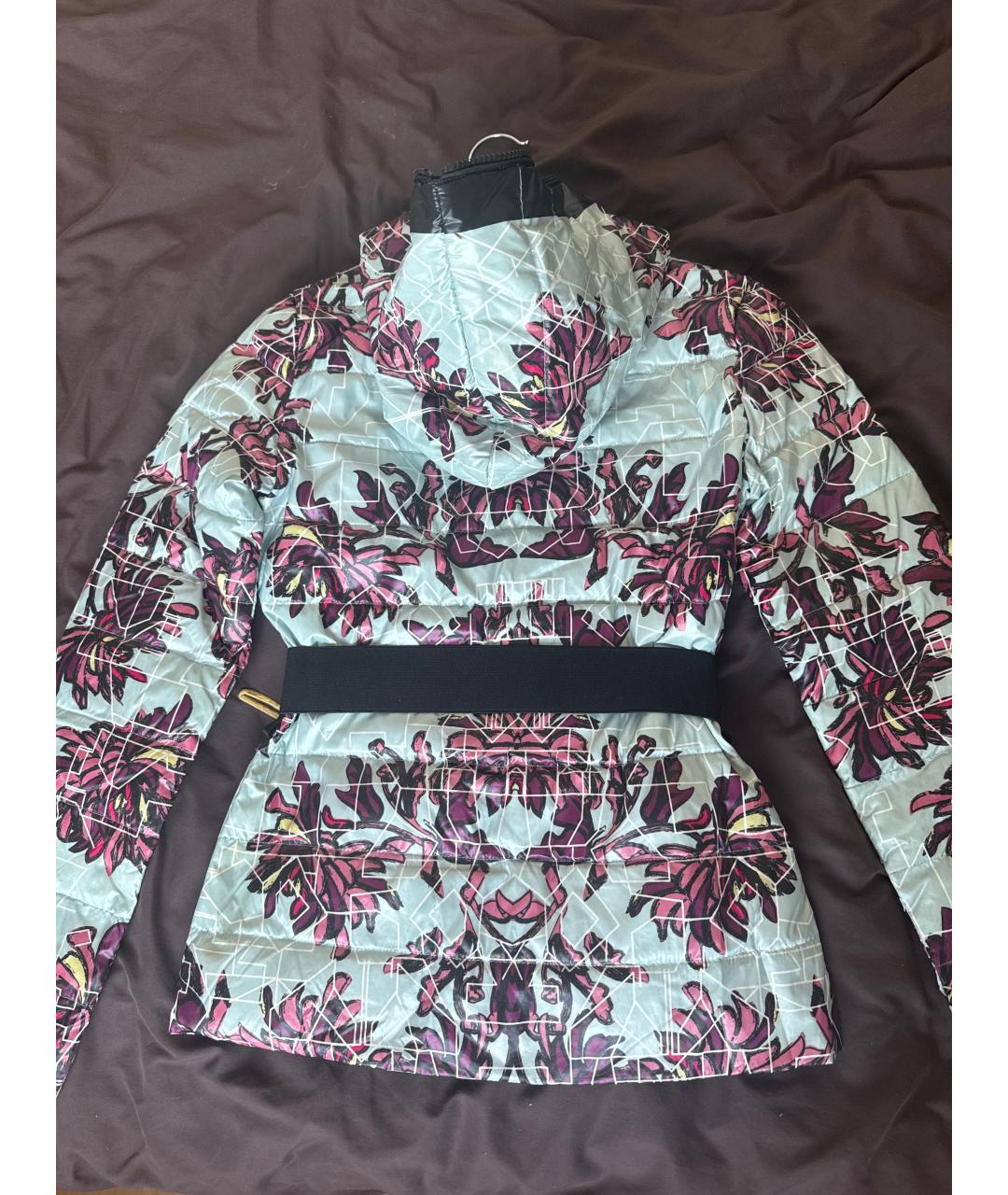 PINKO Голубая полиэстеровая куртка, фото 2