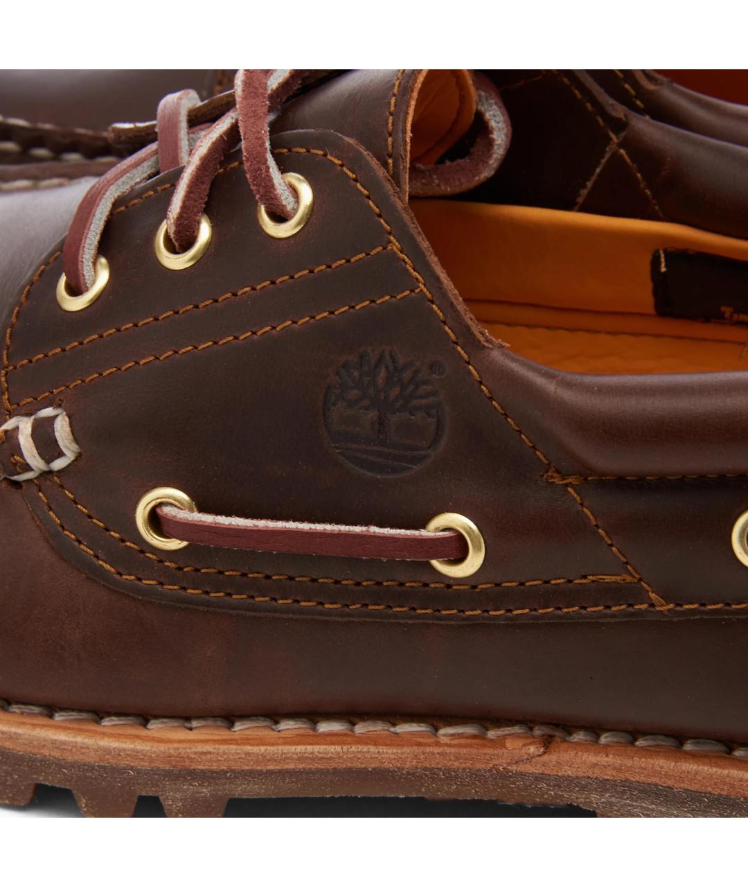 TIMBERLAND Коричневые кожаные низкие ботинки, фото 3