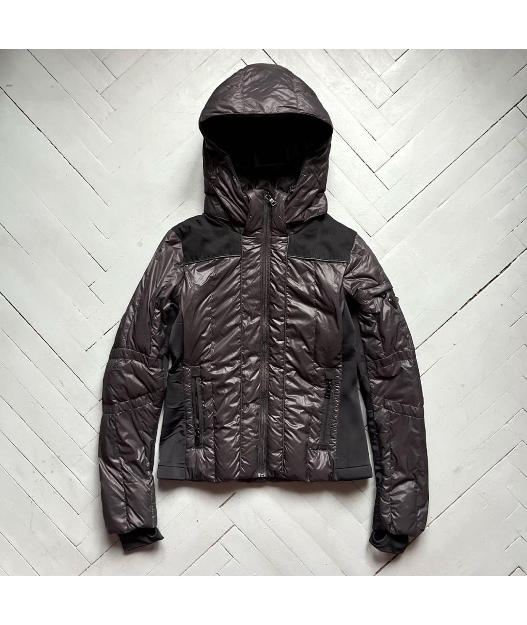 PRADA Черная полиамидовая куртка, фото 9