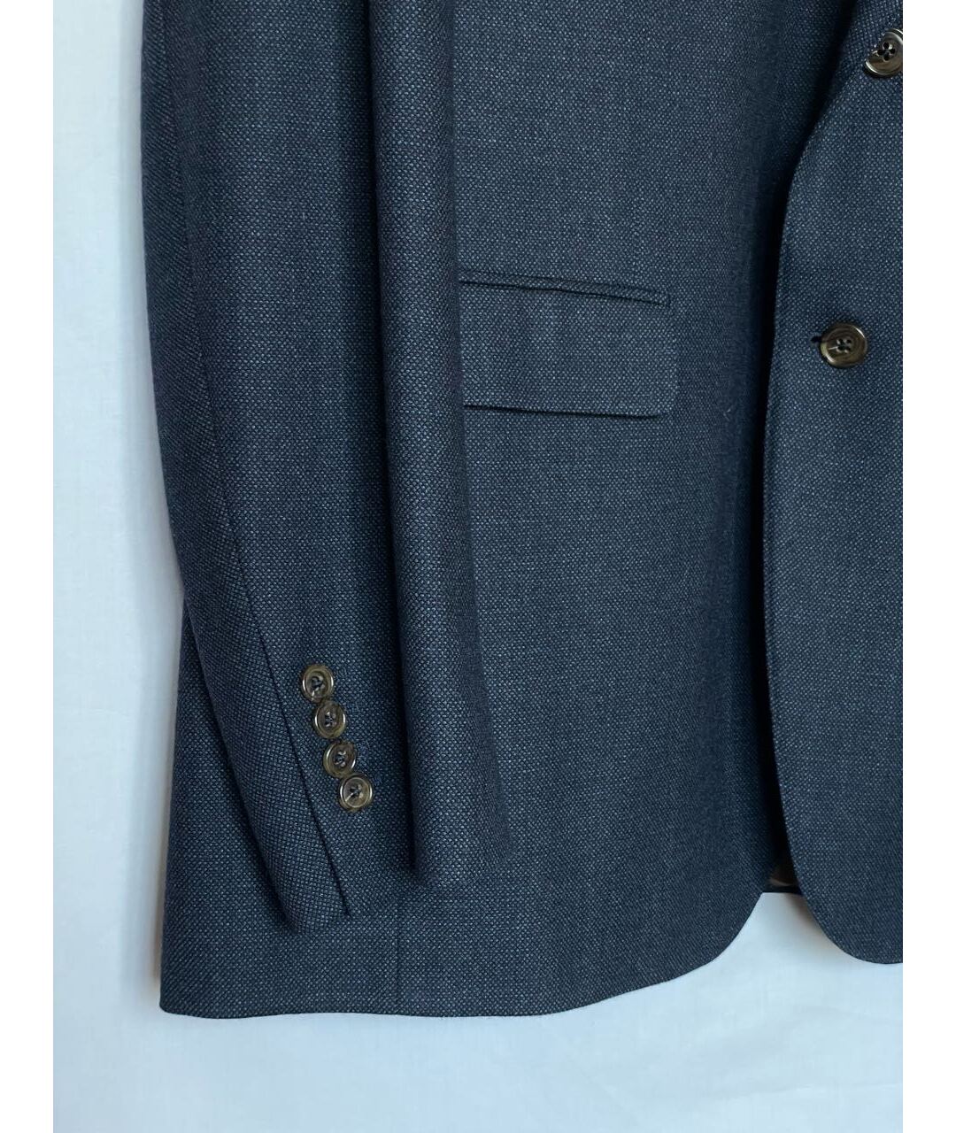 RAVAZZOLO Синий шерстяной пиджак, фото 3