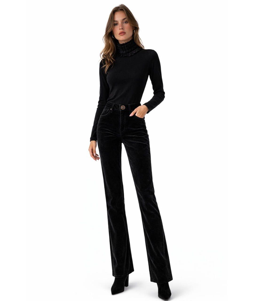 RALPH LAUREN Черные хлопко-эластановые джинсы слим, фото 5