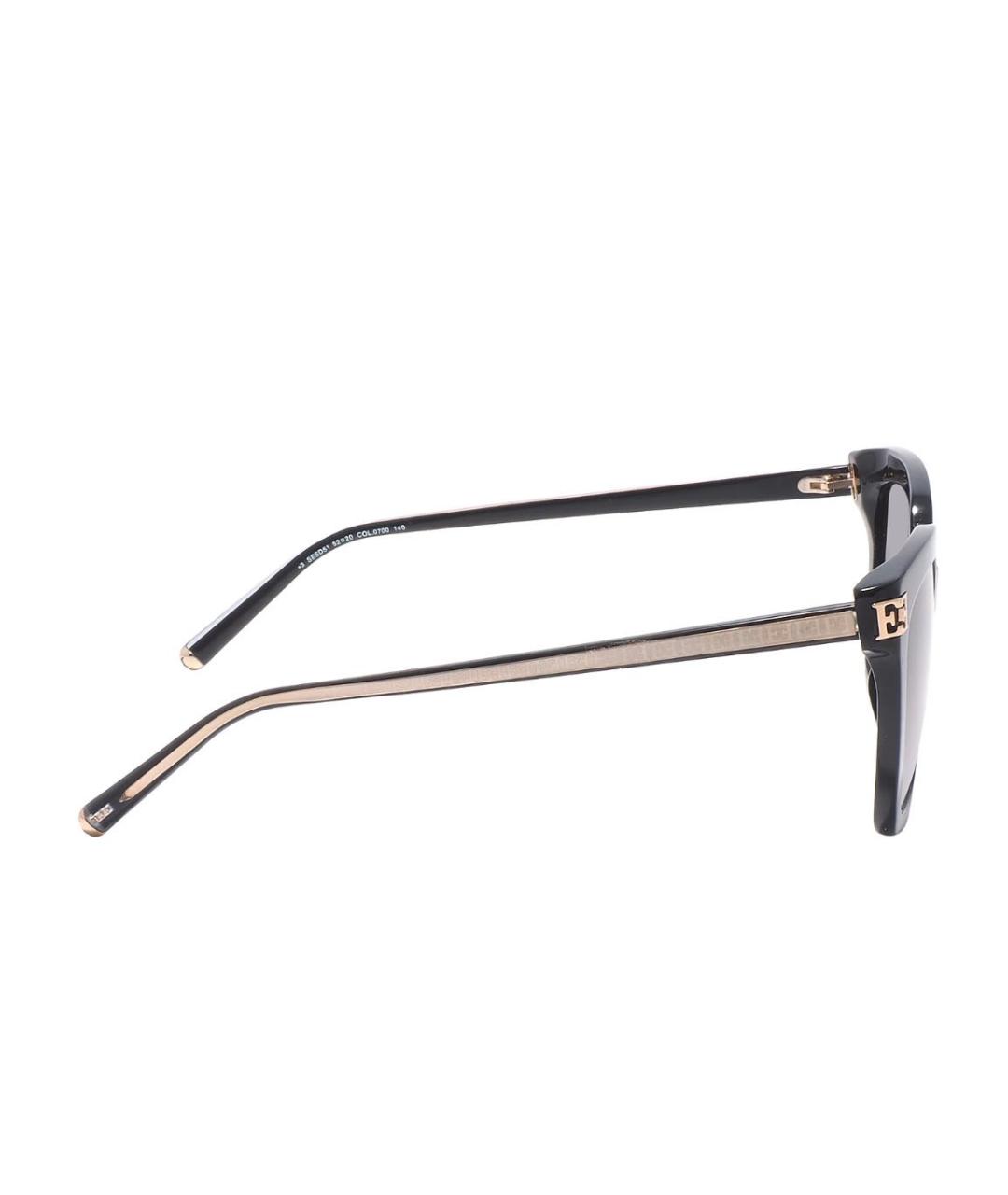 ESCADA Черные металлические солнцезащитные очки, фото 3