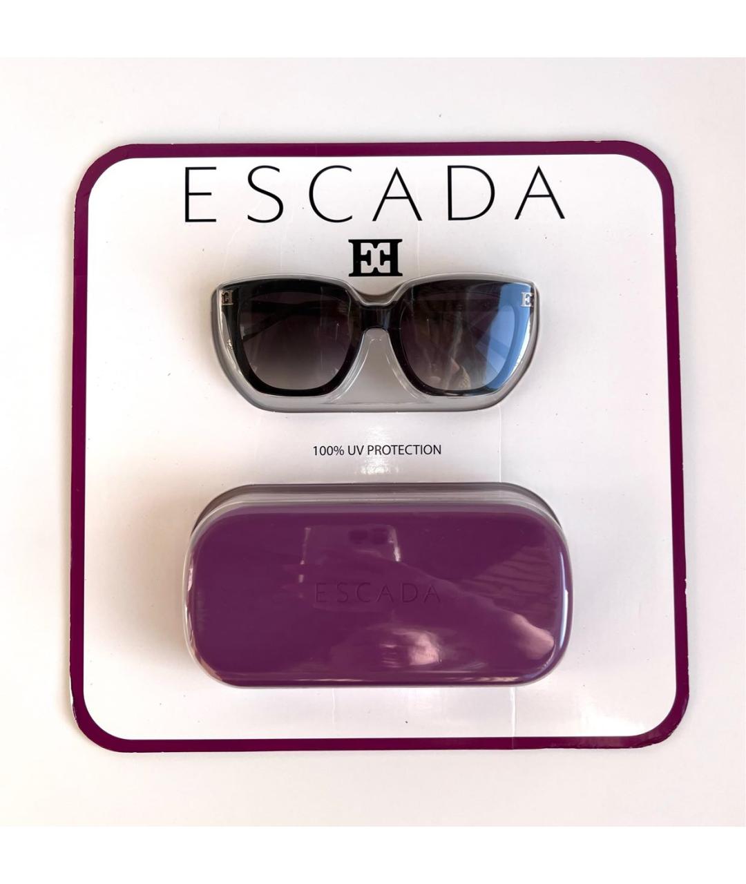 ESCADA Черные металлические солнцезащитные очки, фото 4