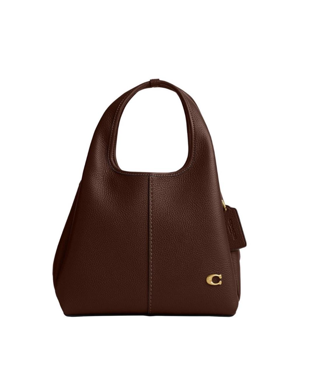 COACH Коричневая кожаная сумка тоут, фото 9