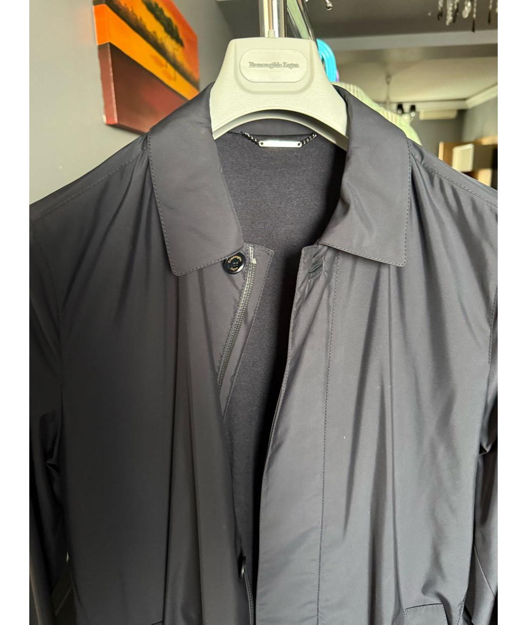 ZEGNA Темно-синий тренч / плащ, фото 3