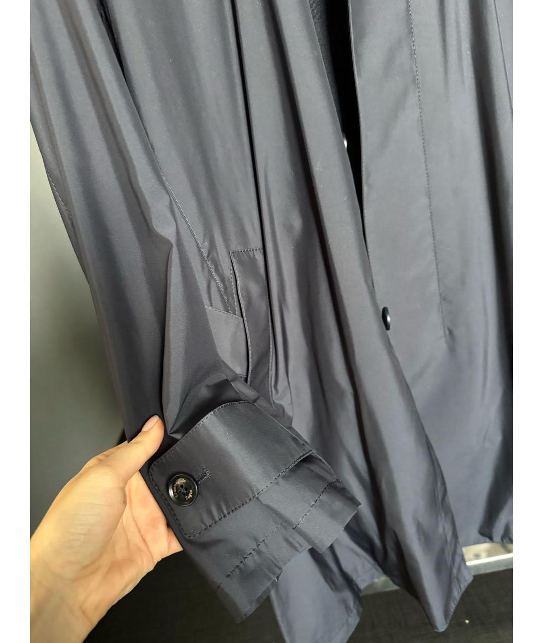 ZEGNA Темно-синий тренч / плащ, фото 4