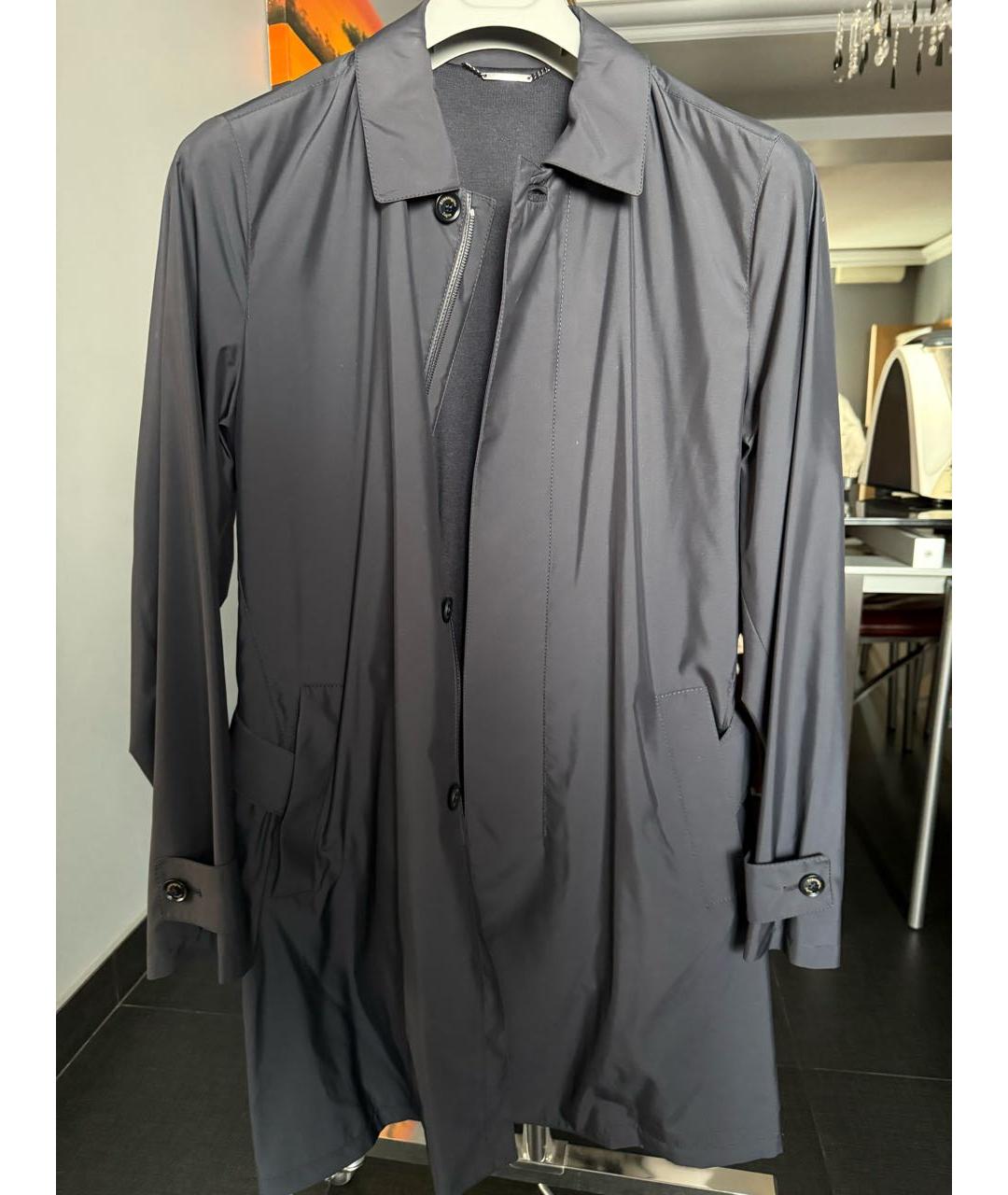 ZEGNA Темно-синий тренч / плащ, фото 8