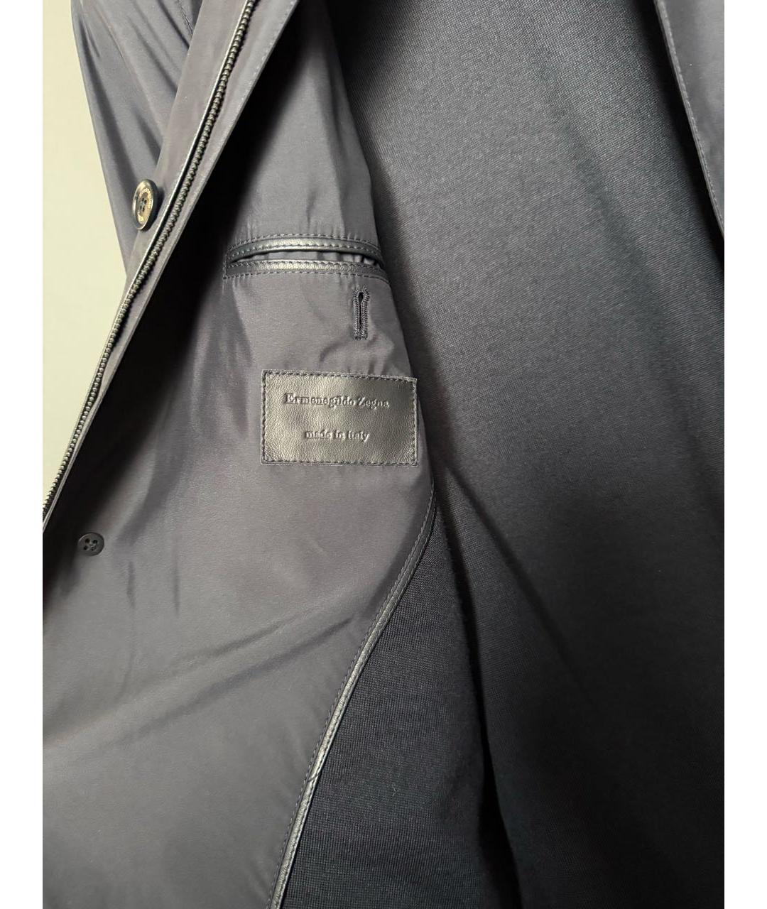 ZEGNA Темно-синий тренч / плащ, фото 5