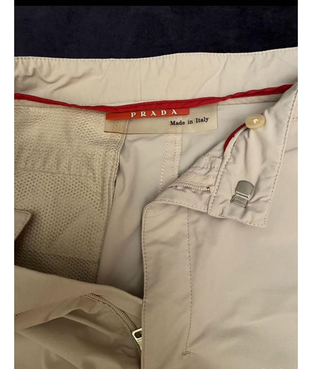 PRADA Бежевые шорты, фото 3