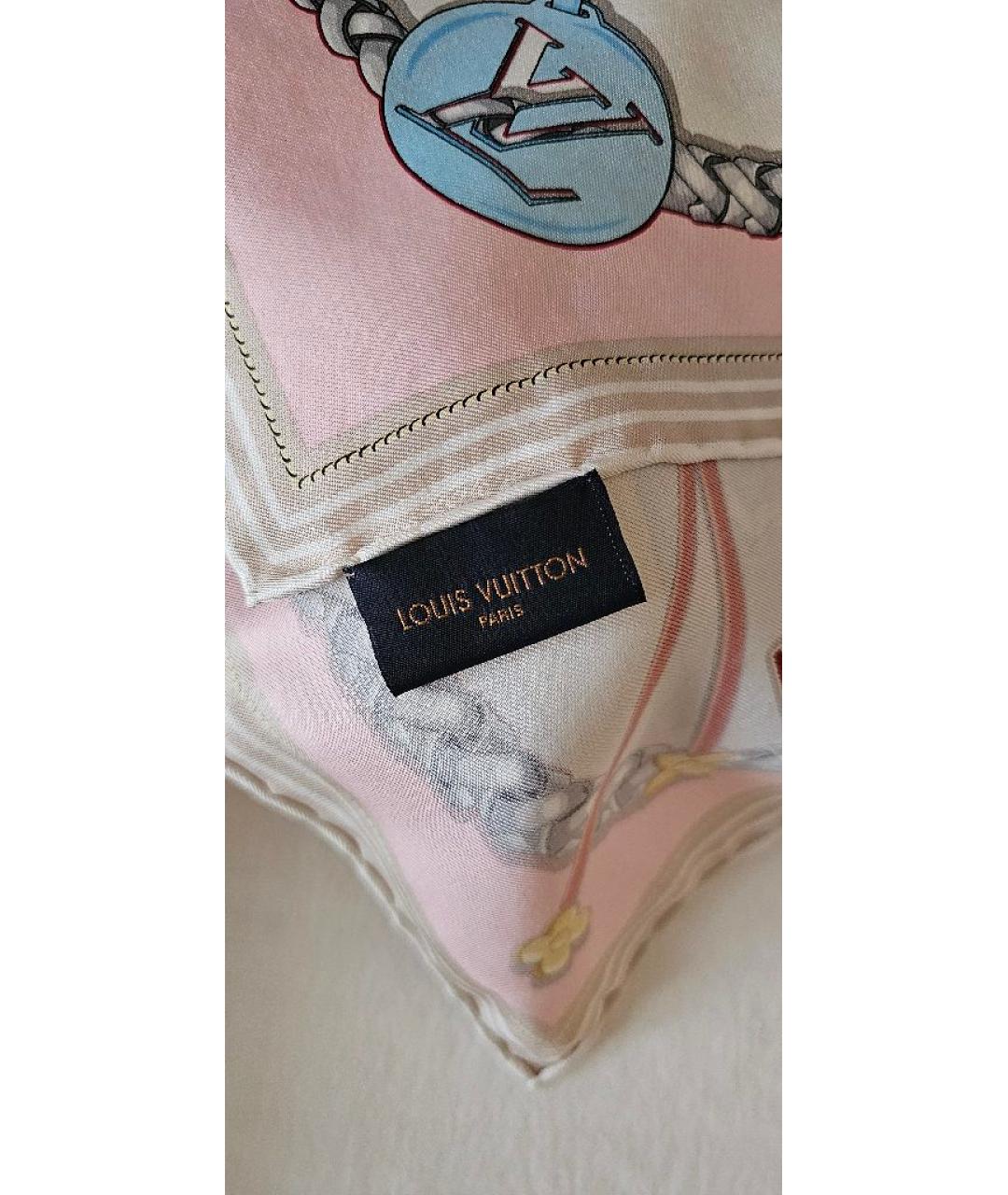 LOUIS VUITTON Мульти шелковый платок, фото 4