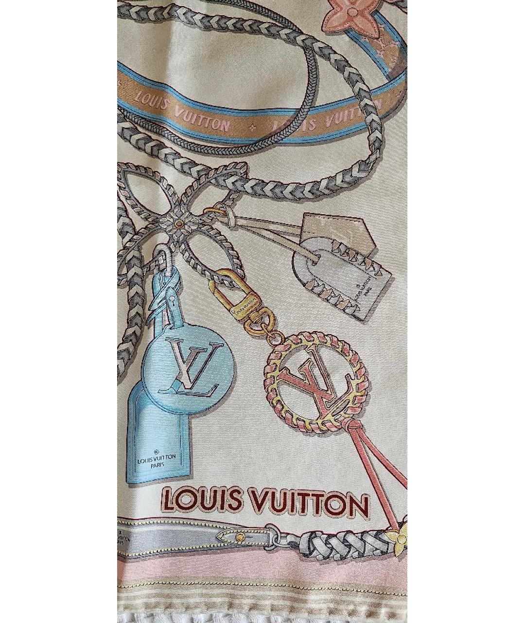 LOUIS VUITTON Мульти шелковый платок, фото 3