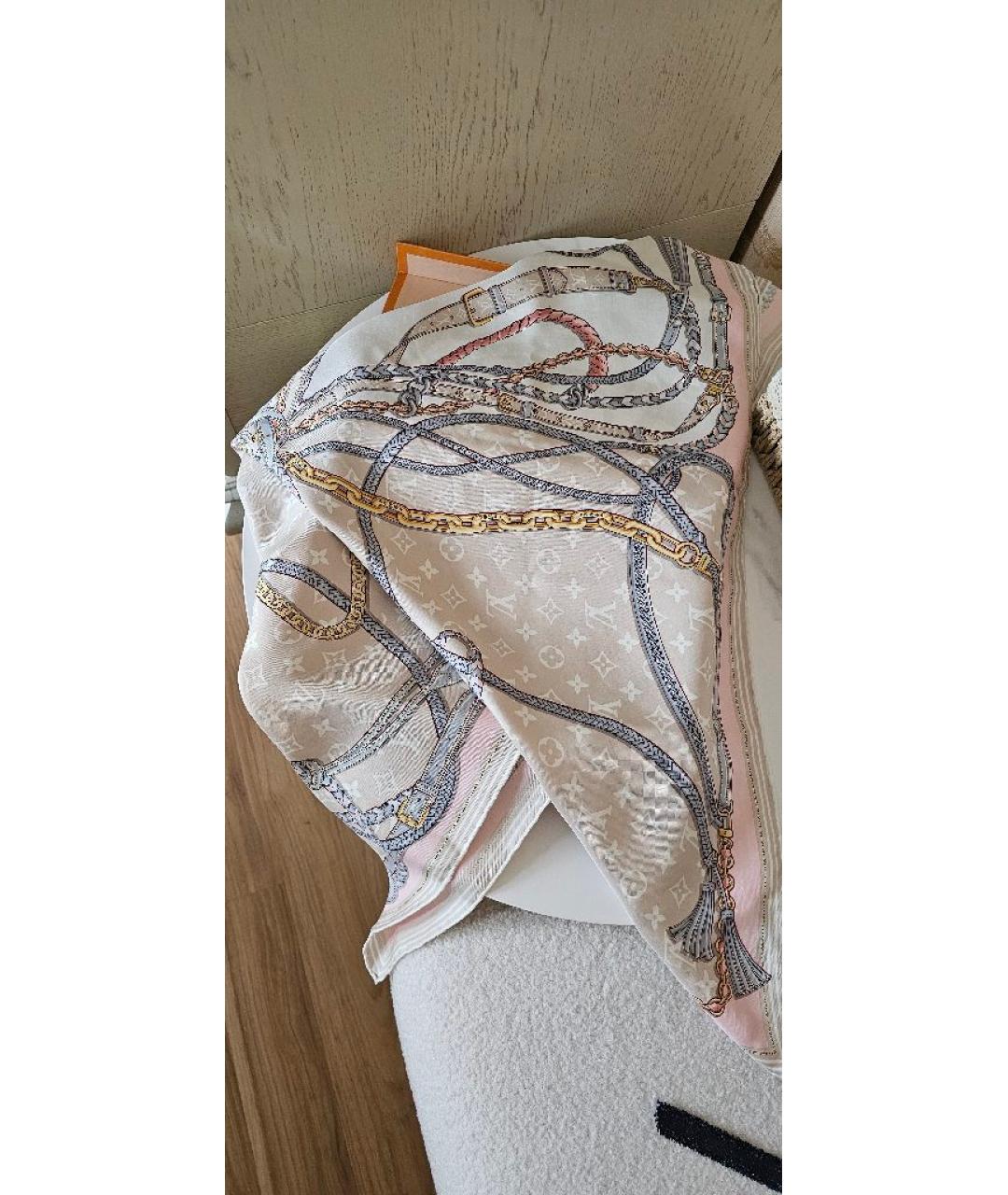 LOUIS VUITTON Мульти шелковый платок, фото 9