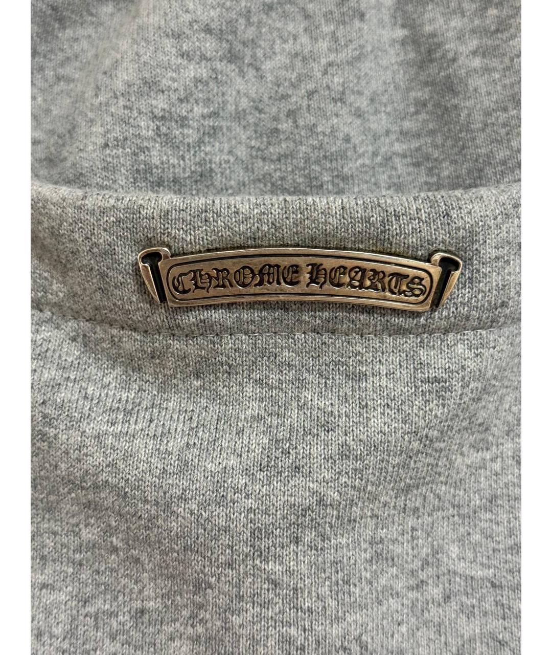 CHROME HEARTS Серый хлопковый спортивный костюм, фото 4