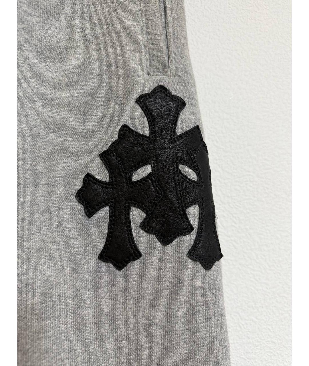 CHROME HEARTS Серый хлопковый спортивный костюм, фото 3