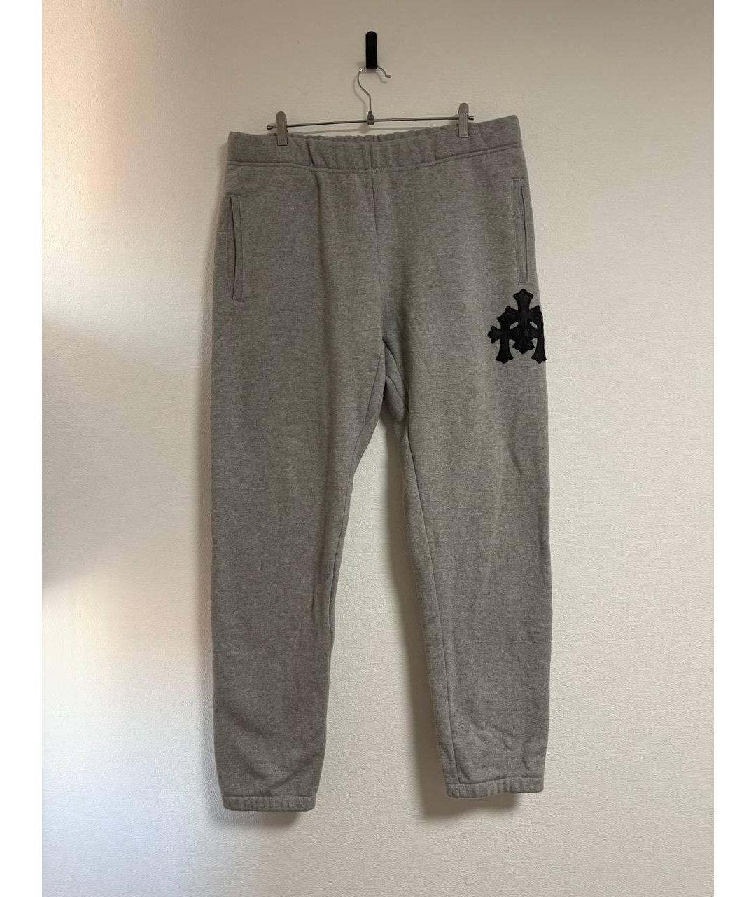 CHROME HEARTS Серый хлопковый спортивный костюм, фото 2