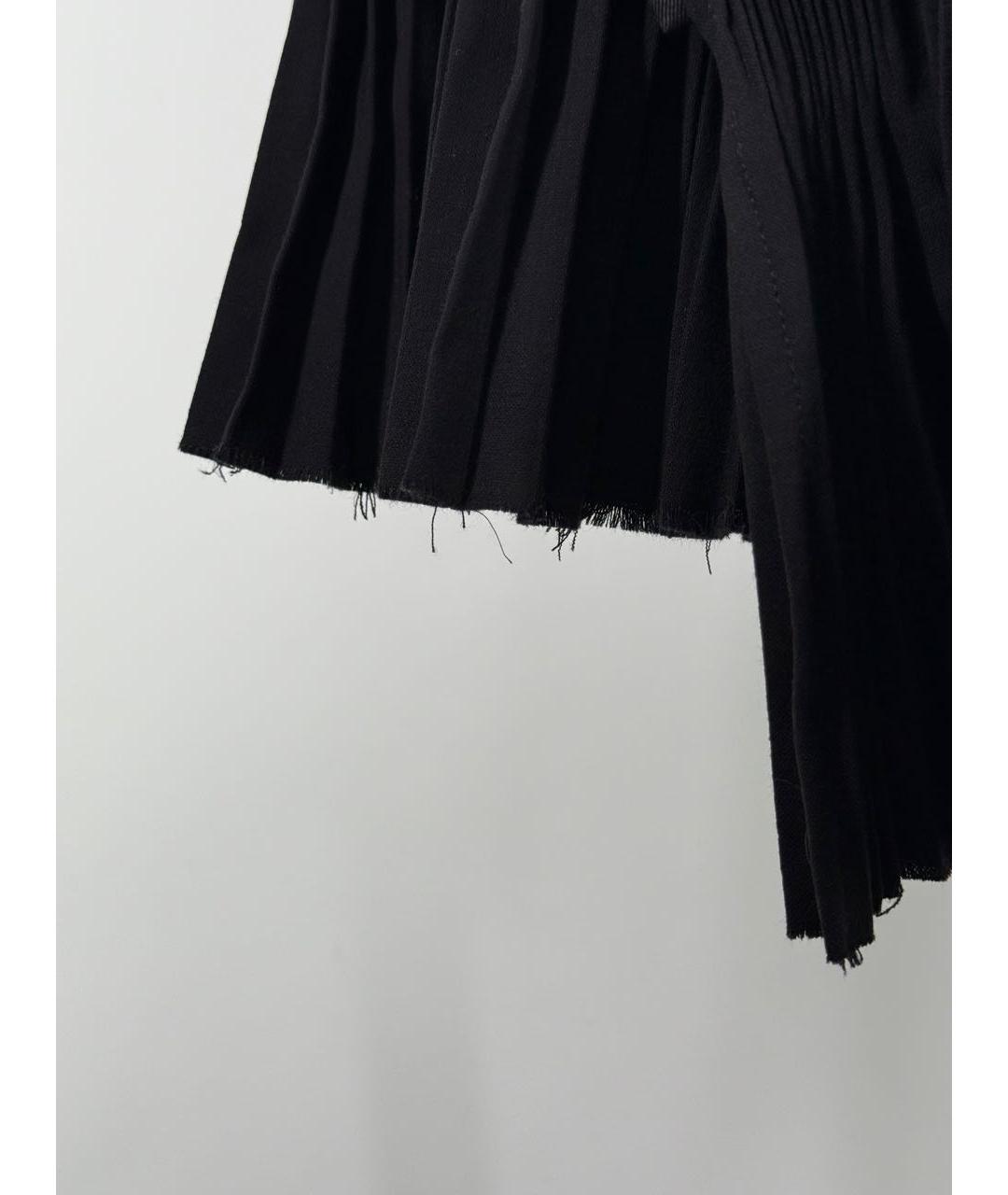 HAIDER ACKERMANN Черная вискозная юбка мини, фото 6