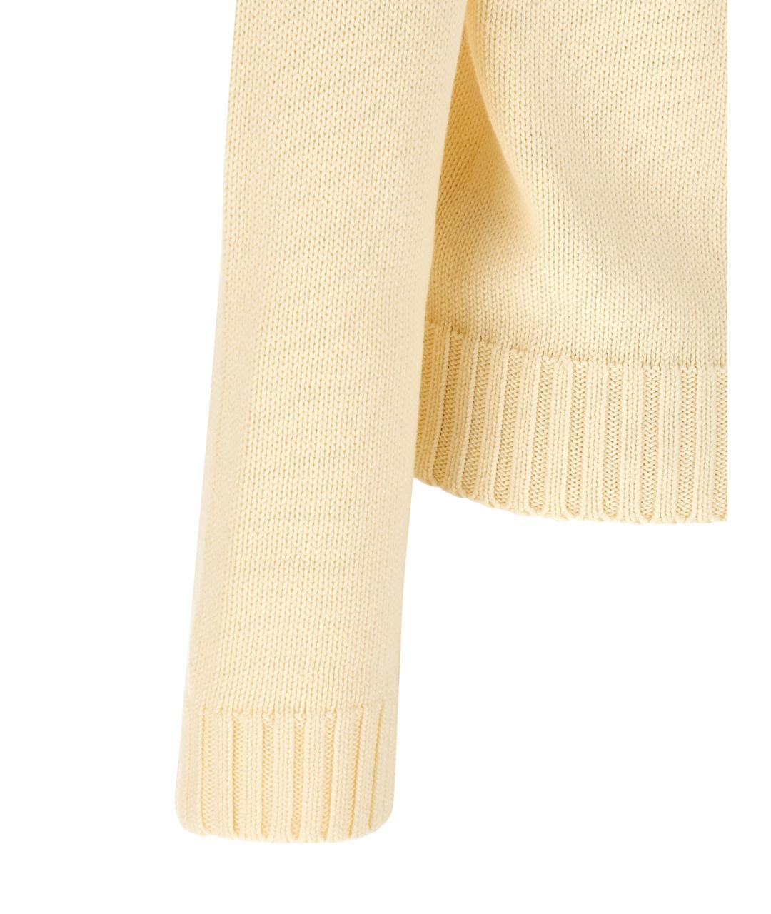 POLO RALPH LAUREN Бежевый хлопковый кардиган, фото 4