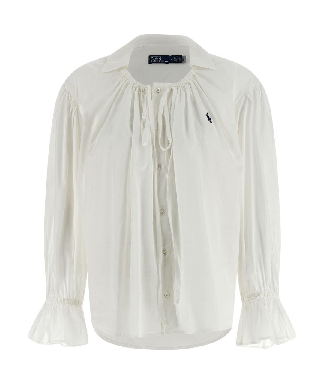 POLO RALPH LAUREN Белая хлопковая блузы, фото 1
