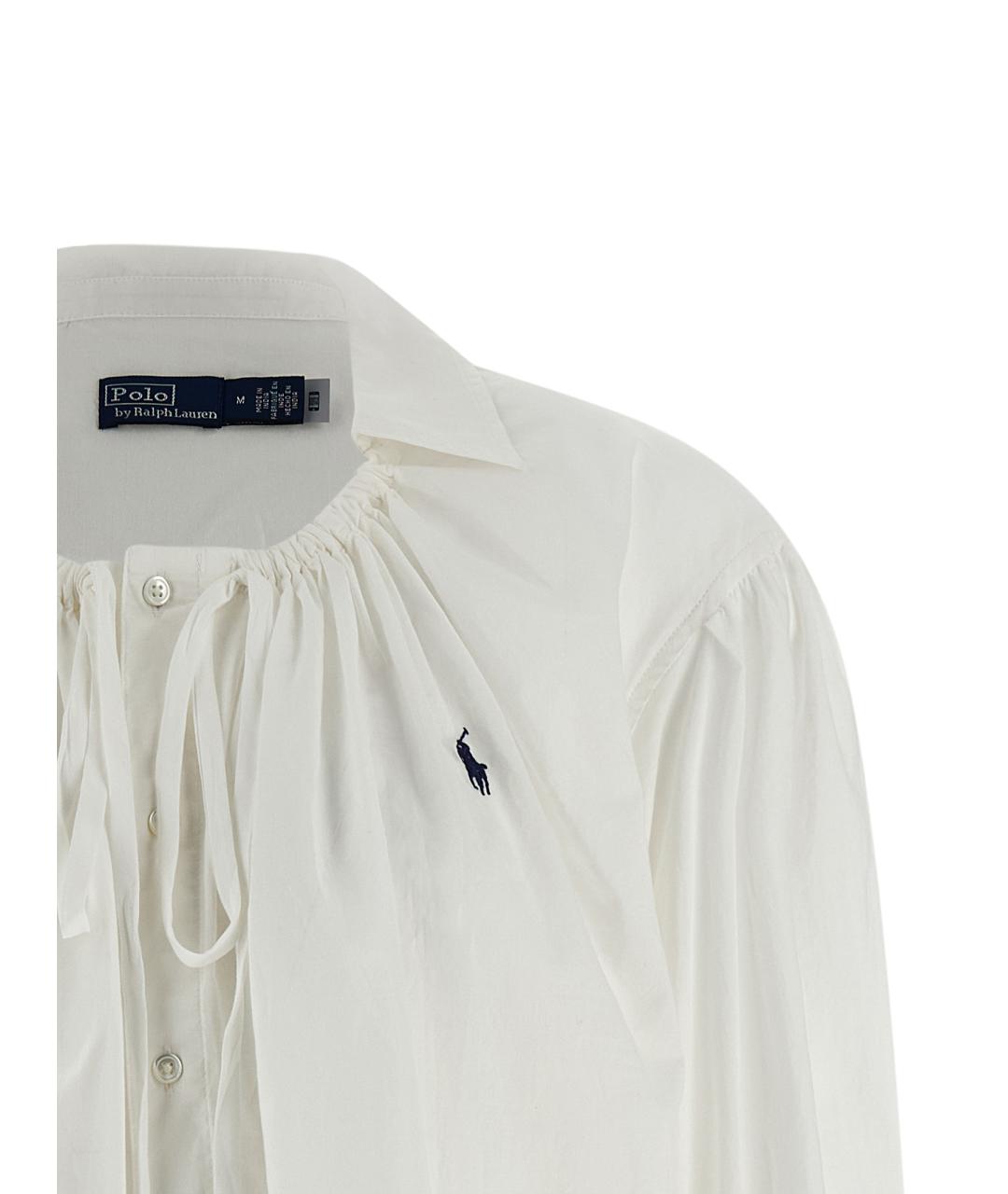 POLO RALPH LAUREN Белая хлопковая блузы, фото 3