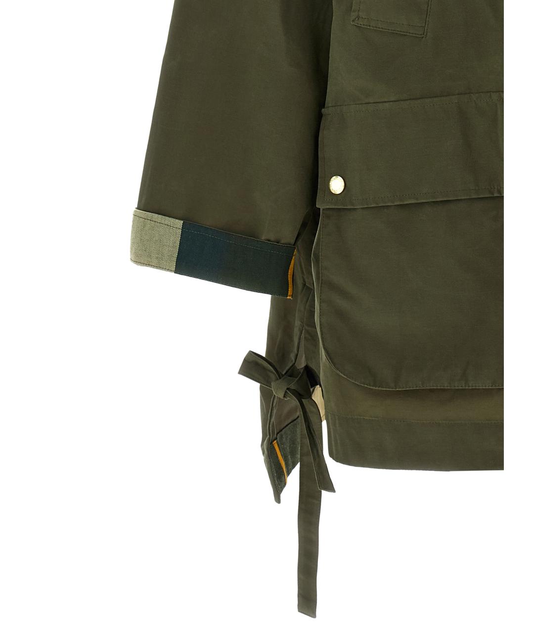 BARBOUR Зеленая хлопковая парка, фото 4