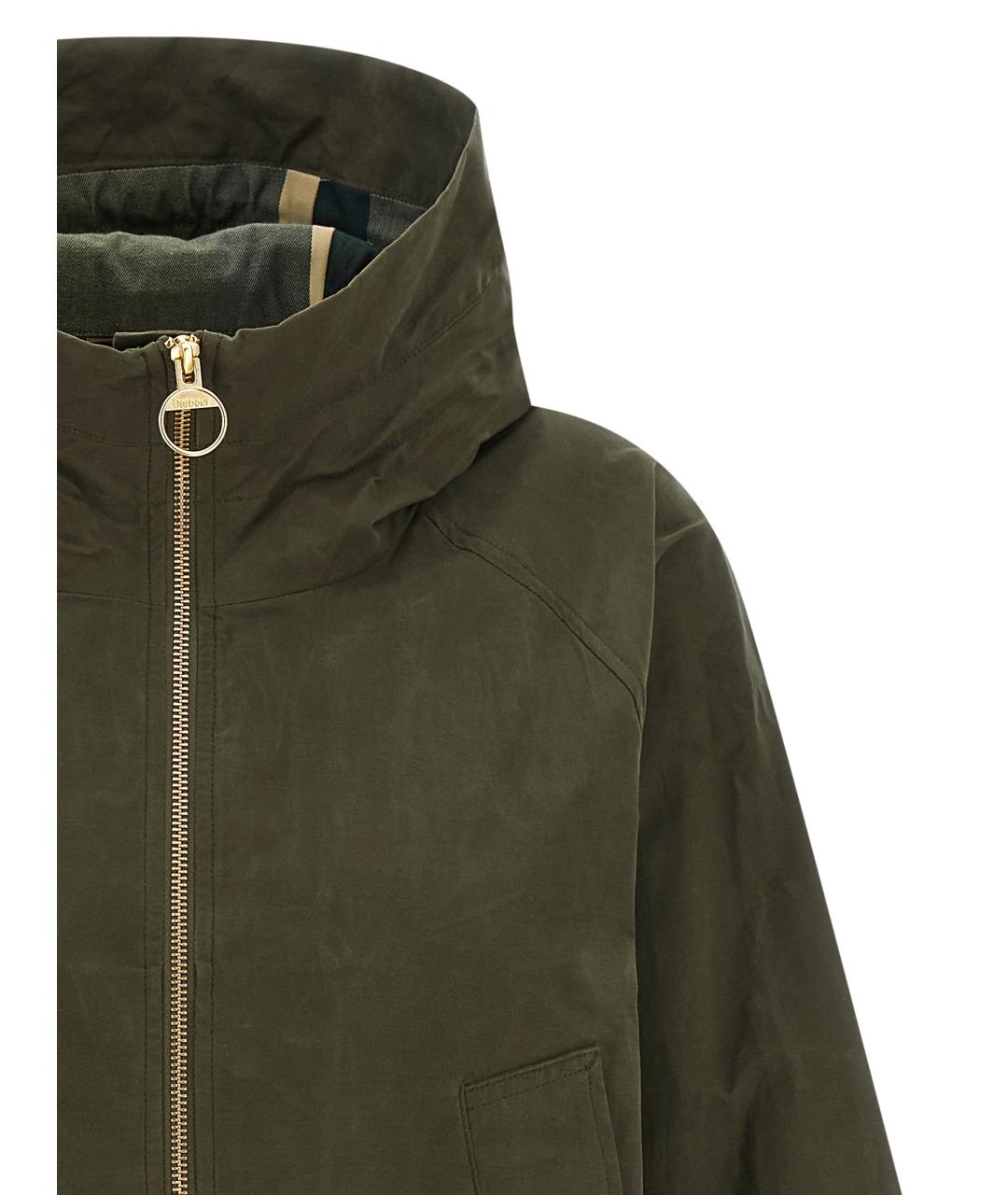 BARBOUR Зеленая хлопковая парка, фото 3