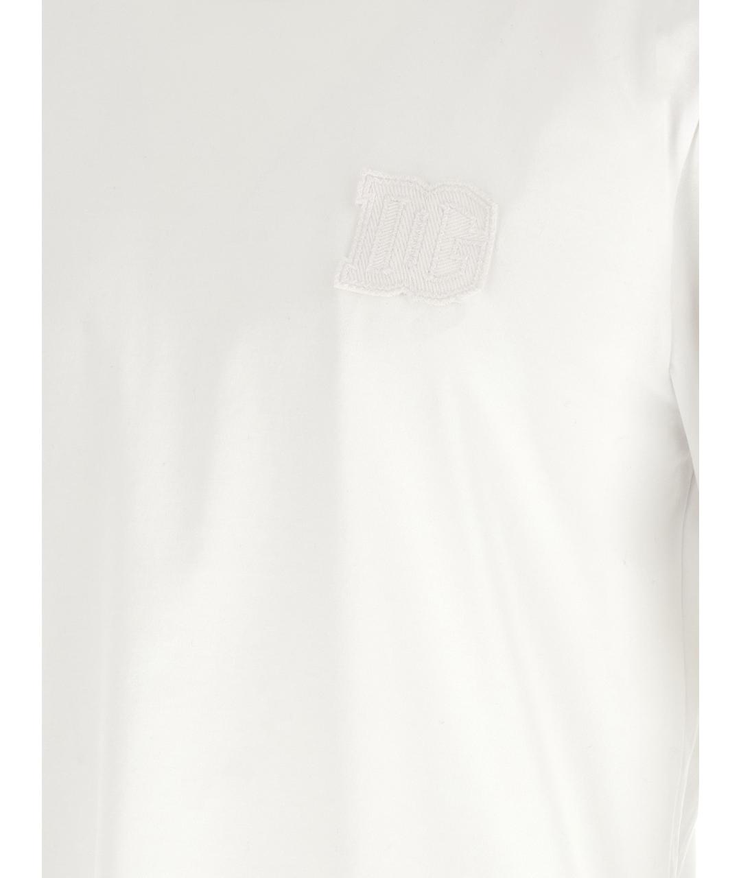 DOLCE&GABBANA Белая хлопковая футболка, фото 4
