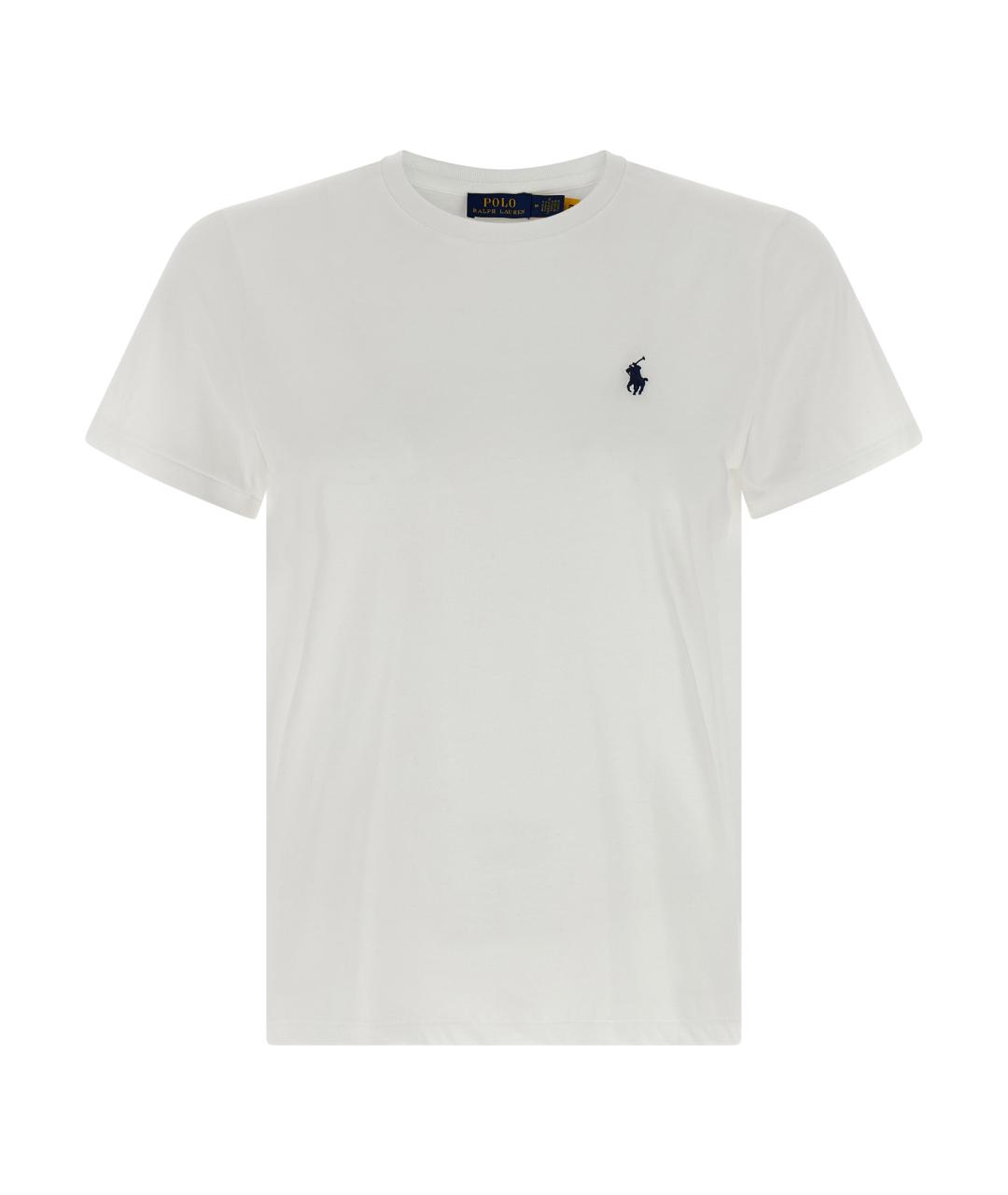 POLO RALPH LAUREN Белая хлопковая футболка, фото 1