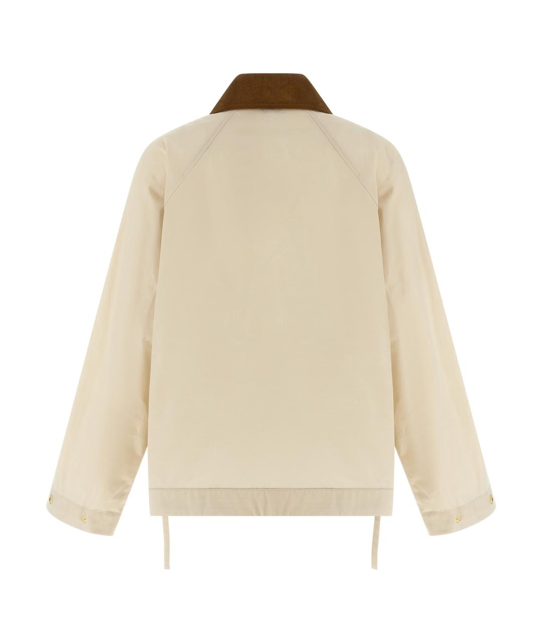BARBOUR Бежевая хлопковая куртка, фото 2