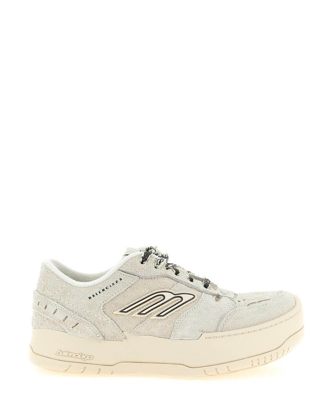 BALENCIAGA Бежевые замшевые кроссовки, фото 1