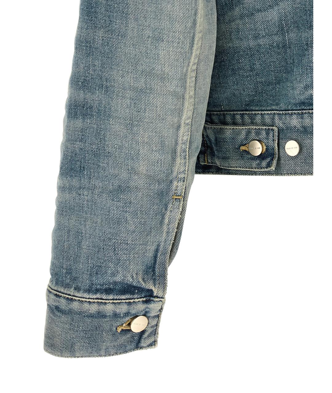 FEAR OF GOD Голубая хлопковая куртка, фото 4