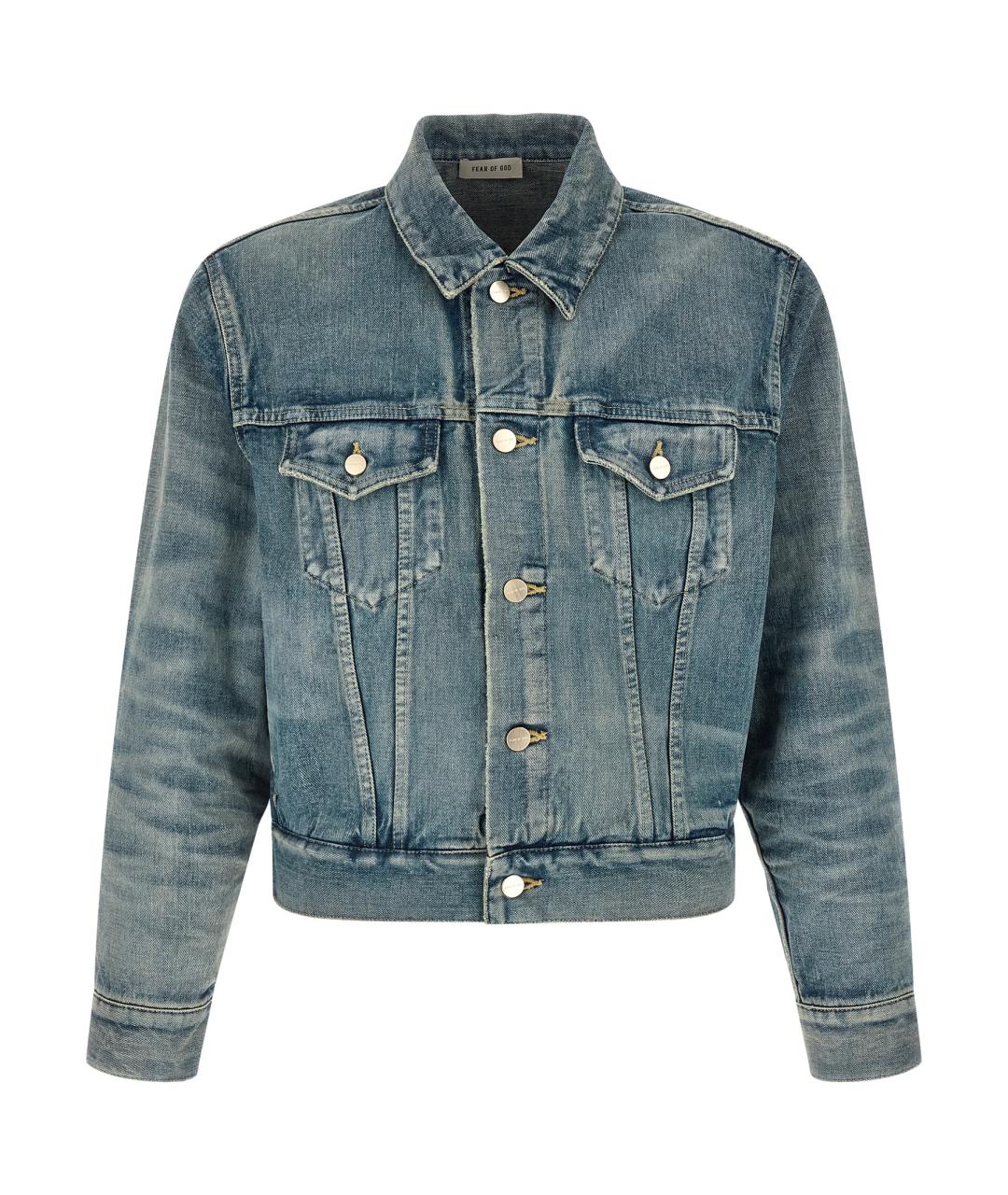 FEAR OF GOD Голубая хлопковая куртка, фото 1