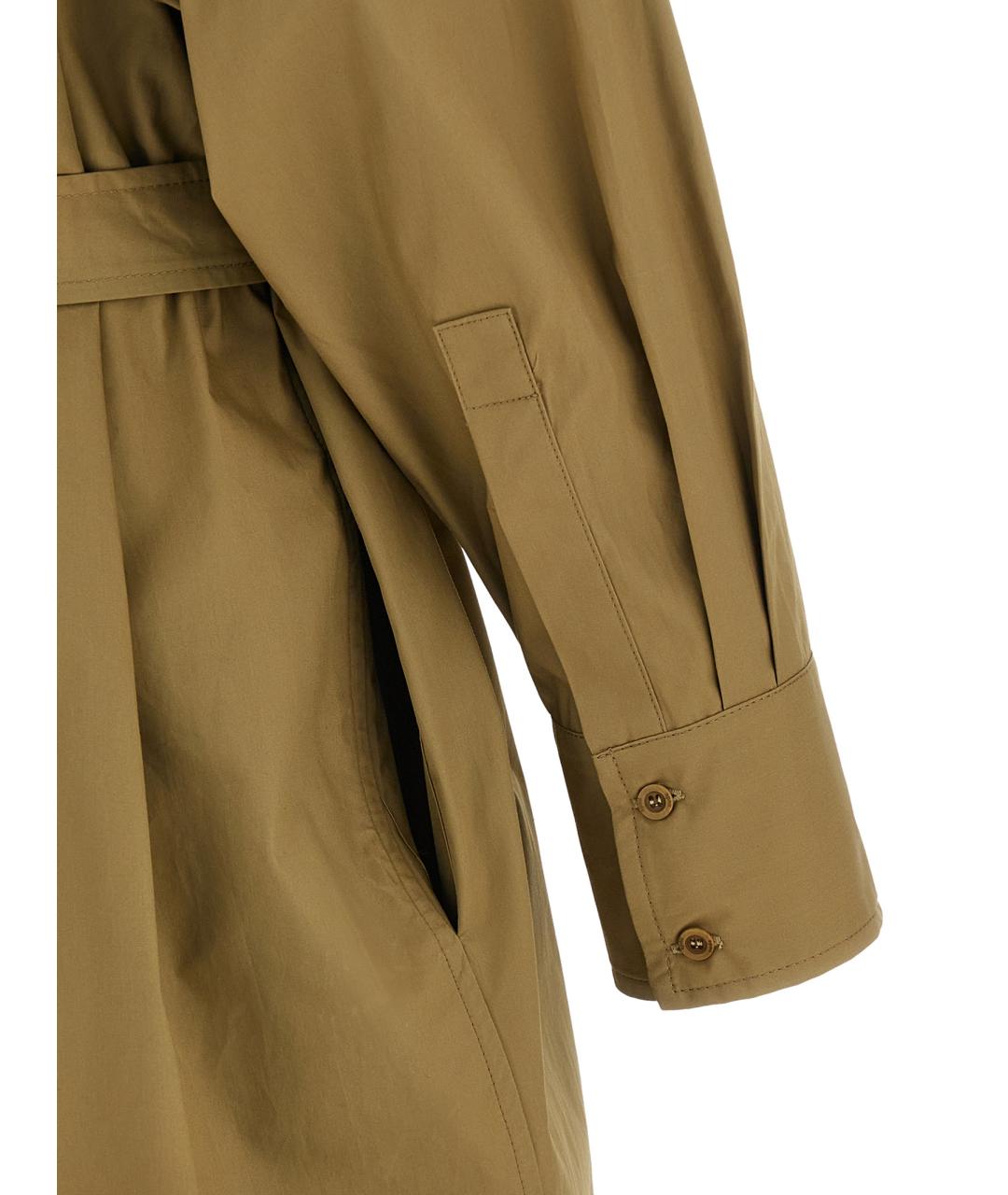 NUDE Коричневое хлопковое повседневное платье, фото 4